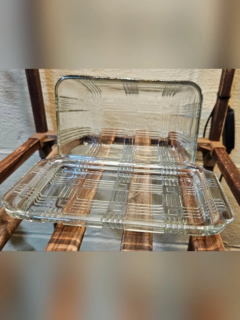 Criss Cross Butter/Cheese Dish